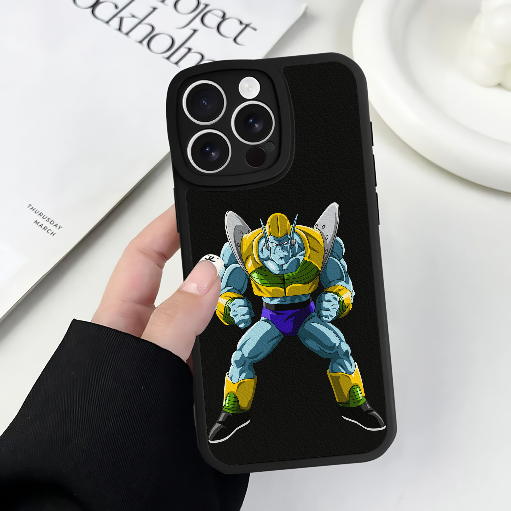 （画像用） ドラゴンボール DRAGON BALL 【iPhone 16シリーズ対応】シリコンスマホケース（レザー調） 材質：シリコン